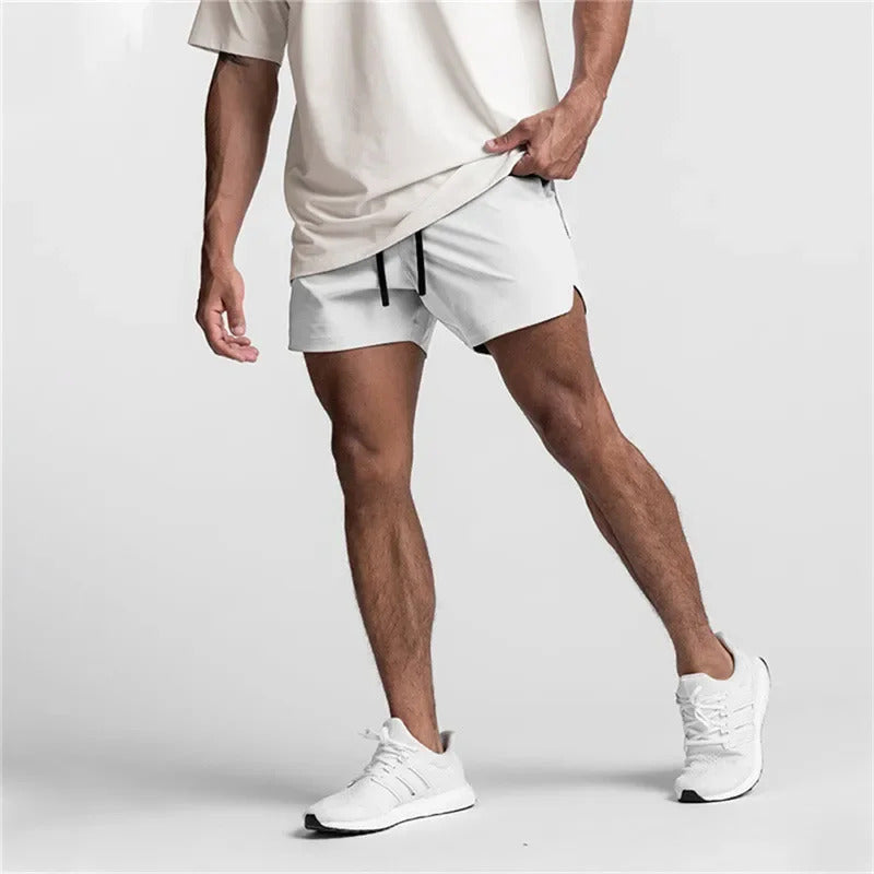 Summer New Gym Jogging Exercise Shorts Men Sports Fitness Single layer woven Quick-drying Men Training outdoors Running Shorts