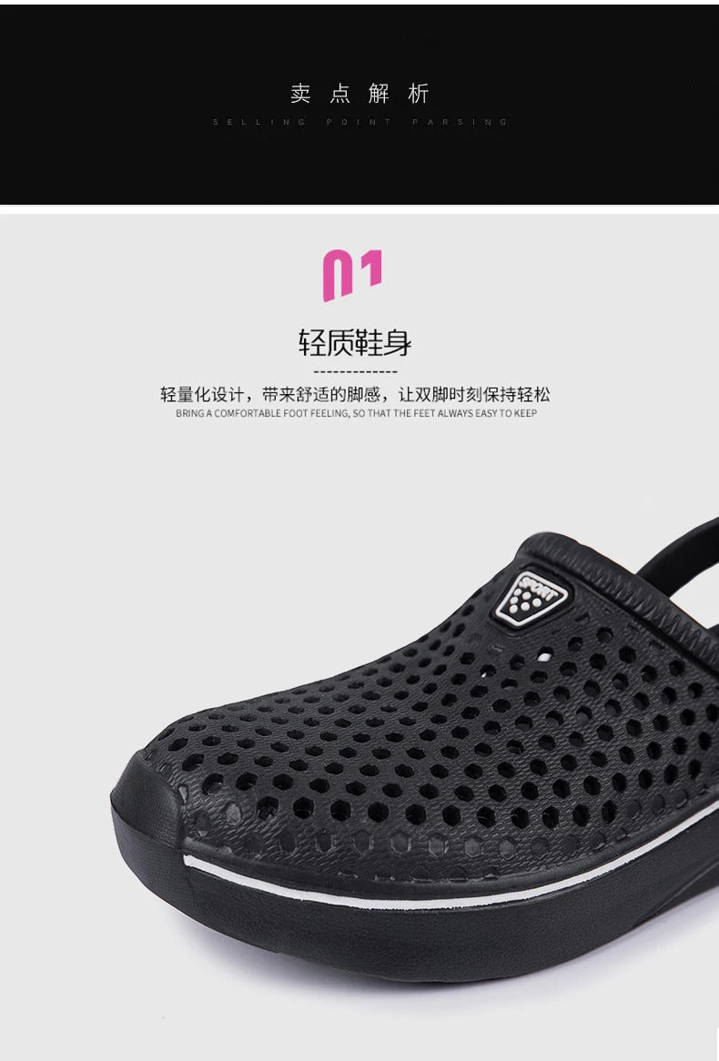Sandals for Women Men Breathable Beach Shoes Fashion Garden Clog Aqua Shoes Trekking Wading  Size 36-45