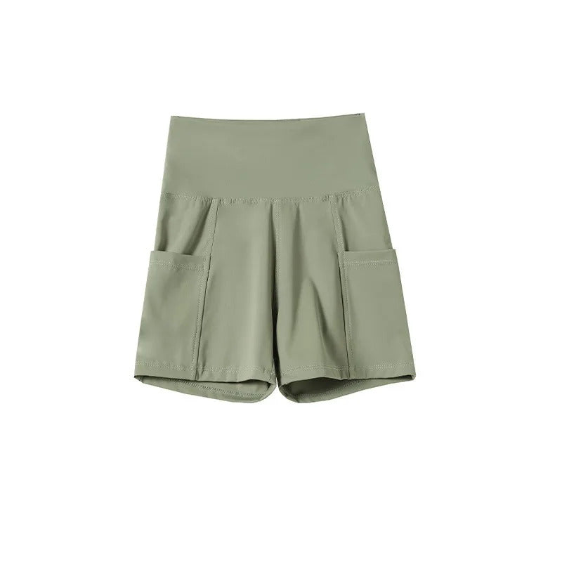 Women Sports Short Yoga Shorts High Waist Breathable Soft Fitness Tight Women Yoga Legging Shorts Cycling Athletic Gym Shorts