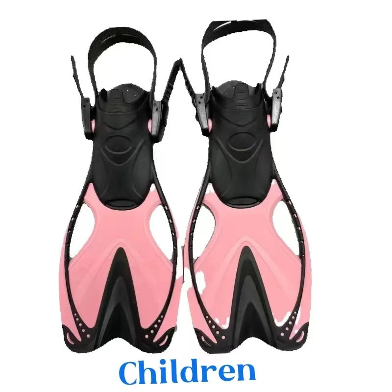 Children's Silicone flippers for men, women and children frog shoes swimming snorkeling equipment