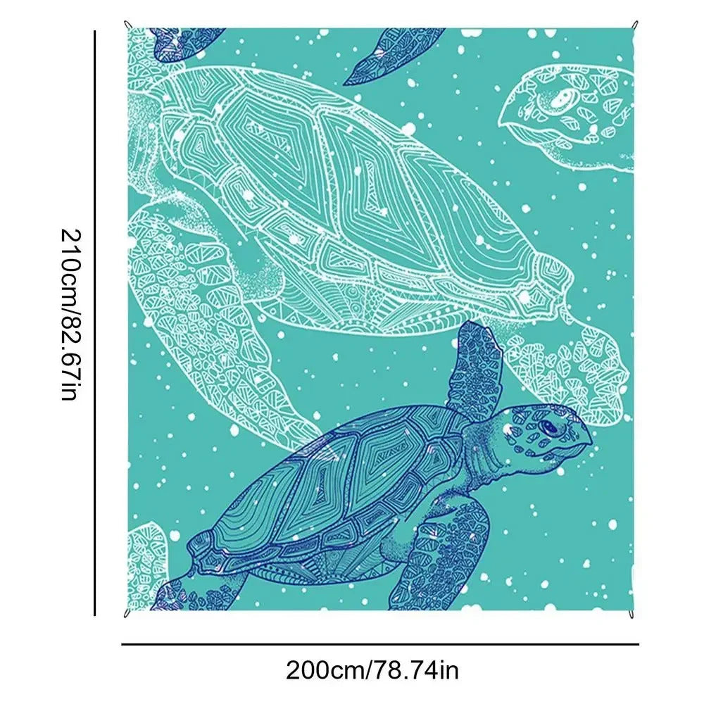 Waterproof Beach Mat Sandproof Travel Mat Portable Lightweight Folding Camping Supplies for Outdoor Camping Hiking Picnic