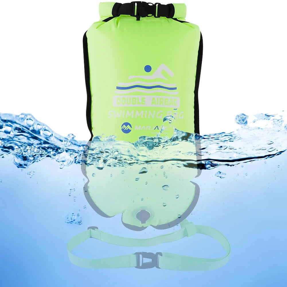 PVC Bucket Inflatable Open Swimming Buoy Tow Float Dry Bag Waterproof Kayaking Boating Swimming Water Sports Bag