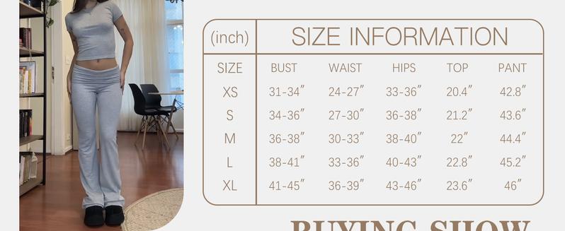 Yoga Women's two-piece casual wear slim fit short sleeved top, low waist bell bottom pants tight pants set, yoga sportswear set, yoga suit, sportswear, slim fit set, fitness set, pajamas set   tracksuits men Loungewear Womenswear Outfit