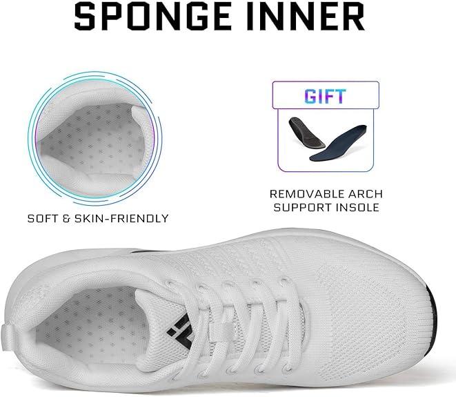 Womens Sneakers Air Cushion Running Tennis Shoes Women Lightweight Arch Support Walking Shoes