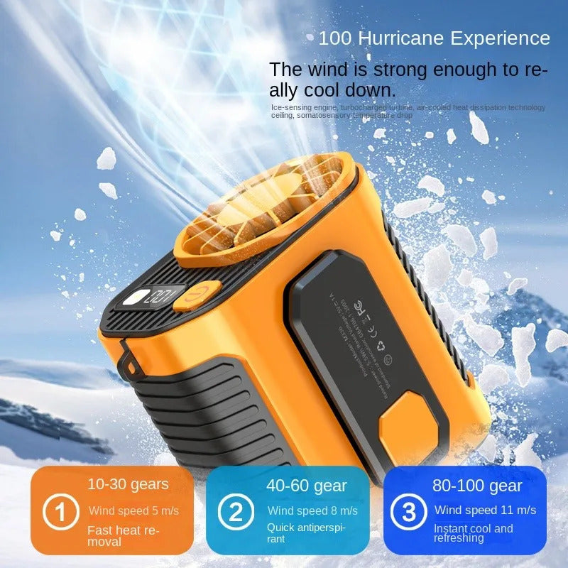 New waist-mounted fan cooling high-temperature outdoor work room welding site portable waist-mounted fan