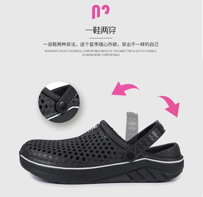 Sandals for Women Men Breathable Beach Shoes Fashion Garden Clog Aqua Shoes Trekking Wading  Size 36-45
