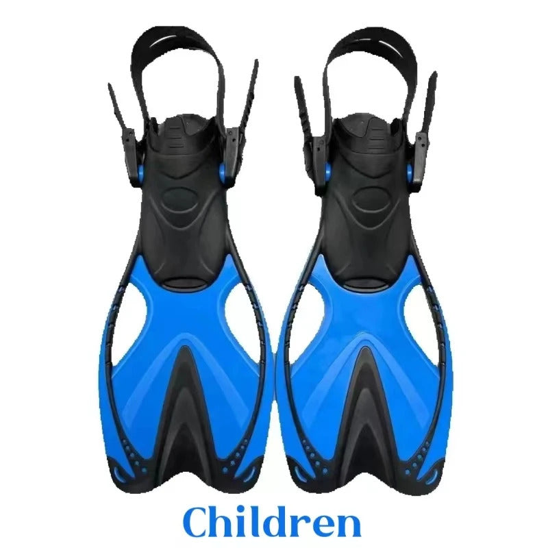 Children's Silicone flippers for men, women and children frog shoes swimming snorkeling equipment