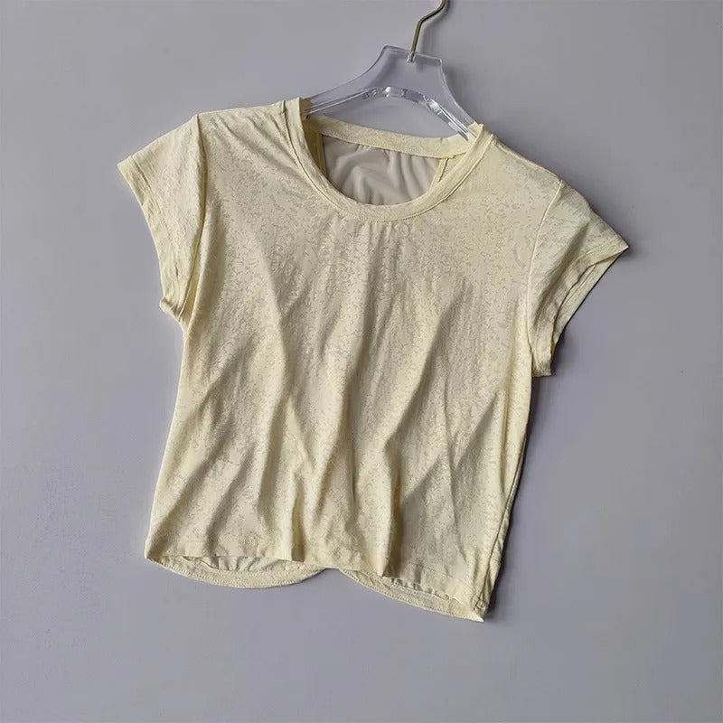 Woman Sports Shirt Short Sleeve Yoga Top Mesh T-Shirts Women Fitness Shirt Sportswear Breathable Workout top Loose Gym Clothes