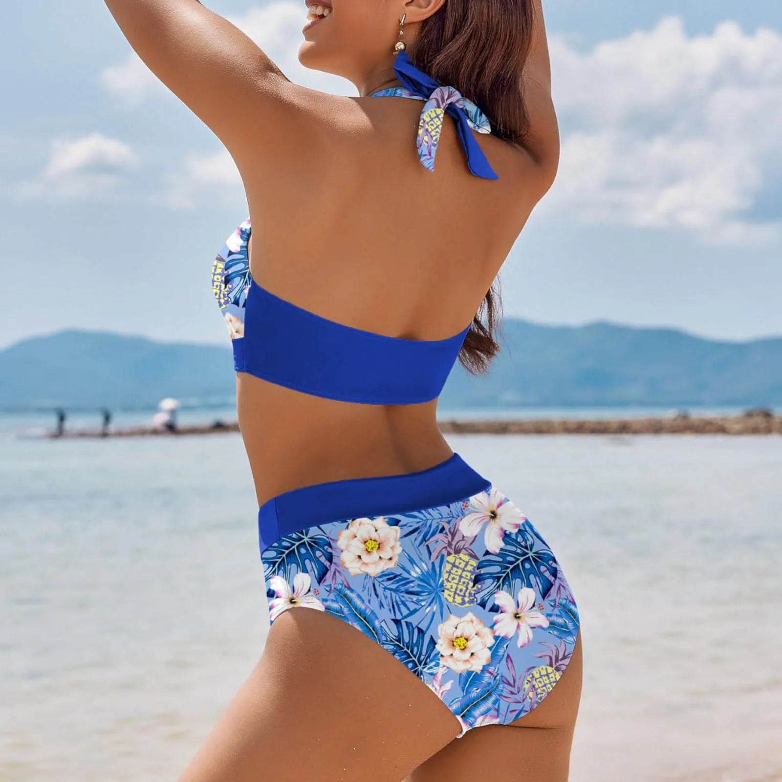 Bikini Push Up Swimwear Women Brazilain Biquinis Feminino 2024 Mujer Swimsuit Tanga Swimming Bathing Suit 2 Piece Set Mujer
