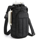 Water Bottle Holder Bag with Strap, 40/32 oz Gym Accessories with Phone Pocket, Sling Bag Purses for Women Drinkware Tumble