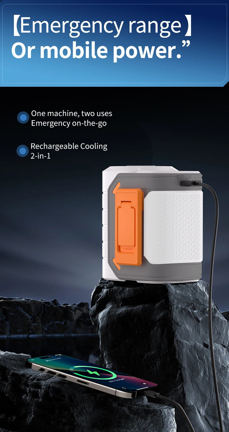 New waist-mounted fan cooling high-temperature outdoor work room welding site portable waist-mounted fan