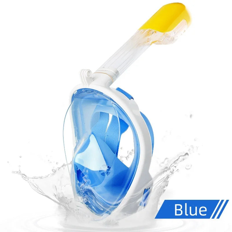 Underwater Scuba Anti Fog Full Face Diving Mask Snorkeling Respiratory Masks Safe Waterproof Swimming Equipment for Adult Kids