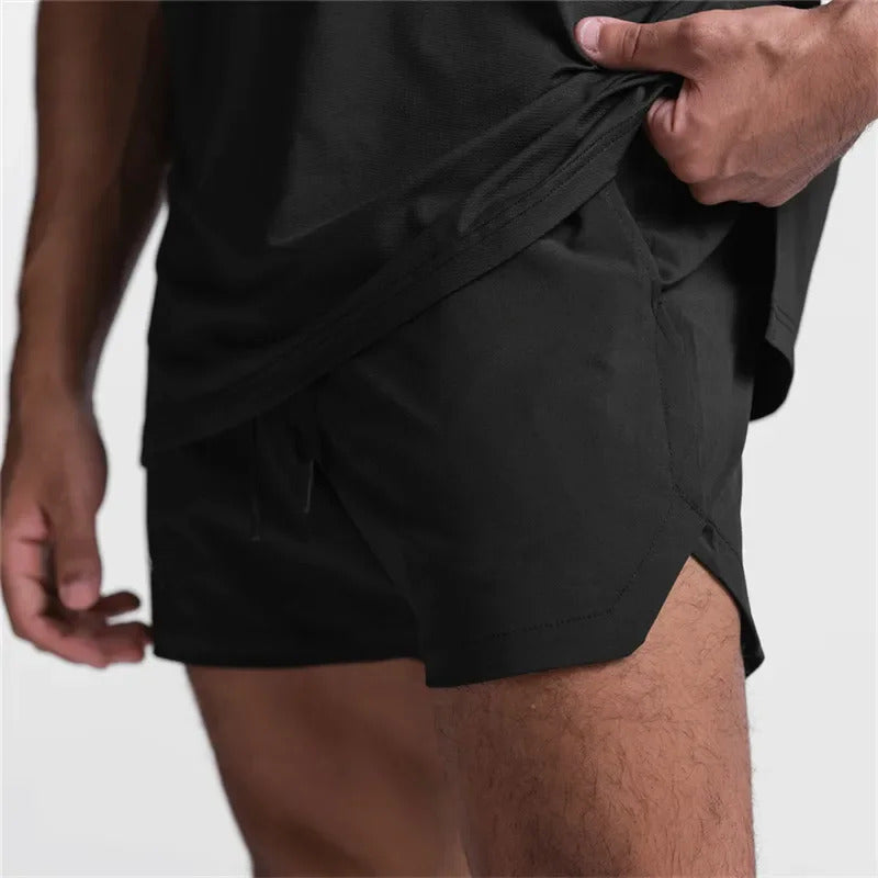 Summer New Gym Jogging Exercise Shorts Men Sports Fitness Single layer woven Quick-drying Men Training outdoors Running Shorts