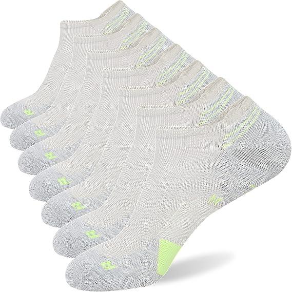 Men's Colorblock Striped Print Ankle Socks,7 Pairs ,Casual Moisture Wicking Low Cut Socks,Soft Comfy Breathable Socks for all Athletic Running