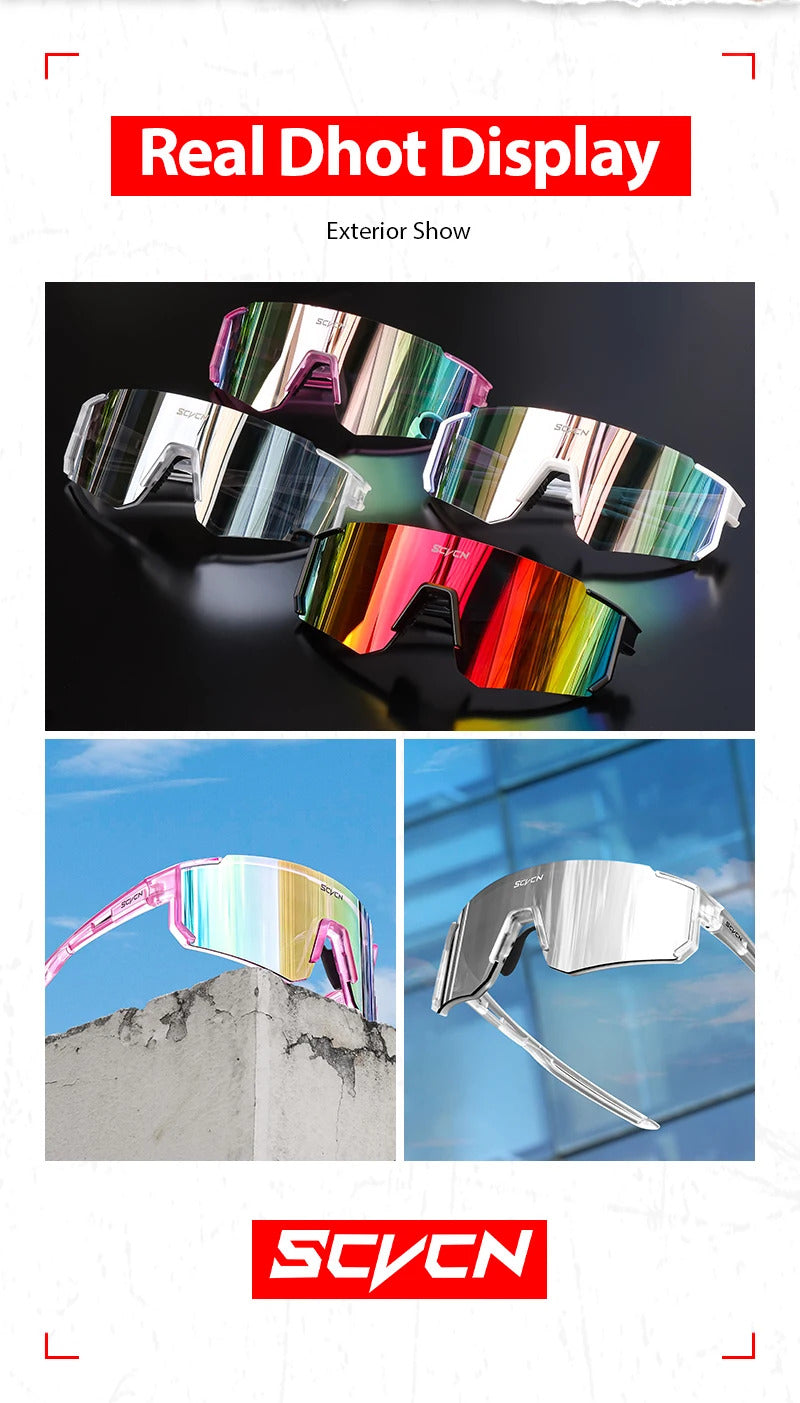 New Outdoor Cycling Sunglasses Men Road Driving Bike Glasses  Sports Mountain Climbing Women Bicycle Cycling UV400 Goggles