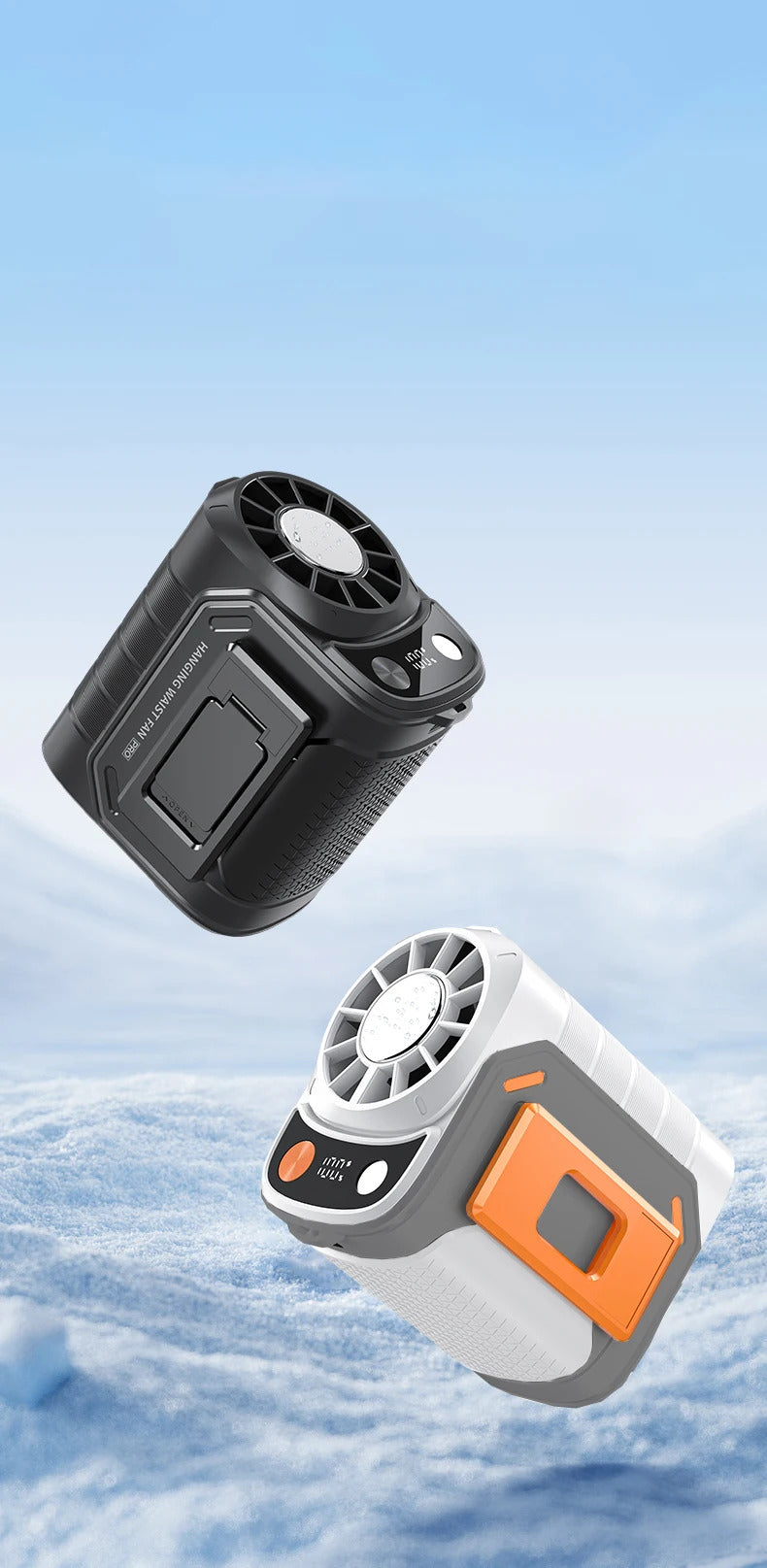 New waist-mounted fan cooling high-temperature outdoor work room welding site portable waist-mounted fan