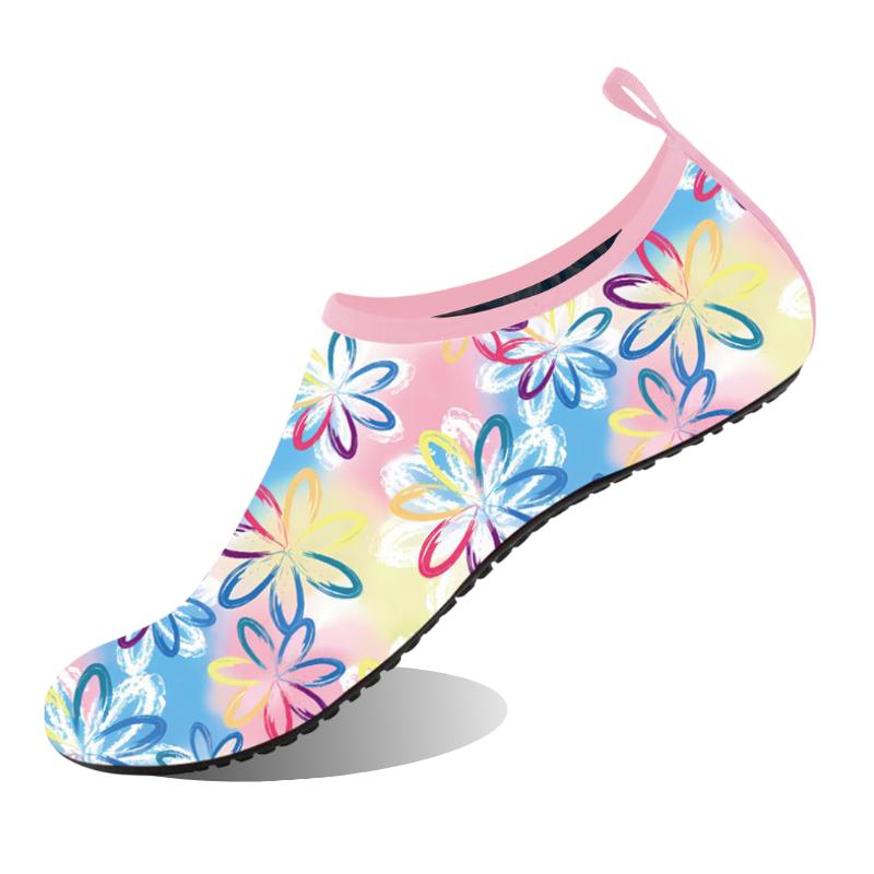 Quick-Dry Water Shoes for Women & Men - Aqua Socks Barefoot Swim Beach Yoga Exercise Pool Camping Gift with Breathable Elastic Fabric and Anti-Slip Sole Watershoes