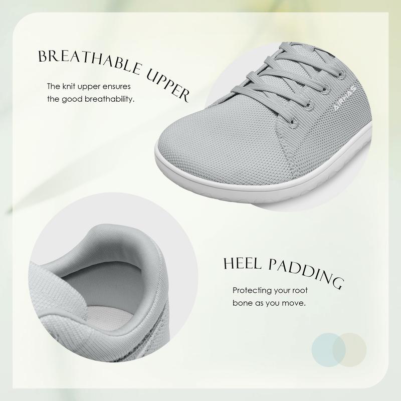 Airhas Womens Minimalist Barefoot Shoes Zero Drop Wide Toe Box Shoes Lightweight Casual Fashion Sneakers for Women(Buy Half Size Down)