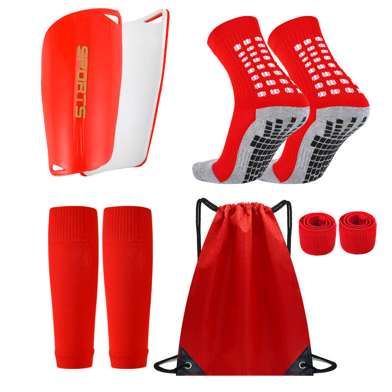 Elite Soccer Bundle - Grip Sock, Shin Guards, Pre-Cut Sock Sleeves, and Shin Guard Straps Bundle – Essential Equipment for Futbol Players