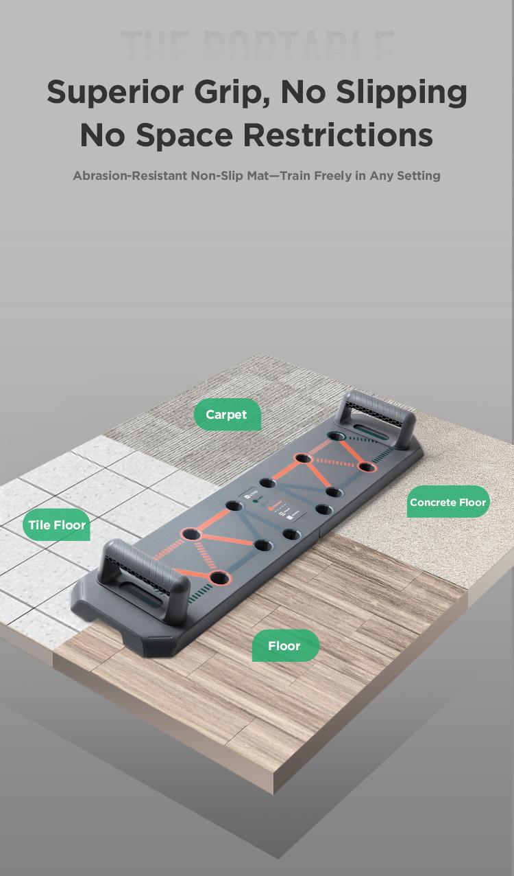 Push Up Board – Foldable Push Up Board for Men and Women, Push Up Handles with  Coded Combo Positions for Exercise – At Home Workout Equipment Men, Pushup Board