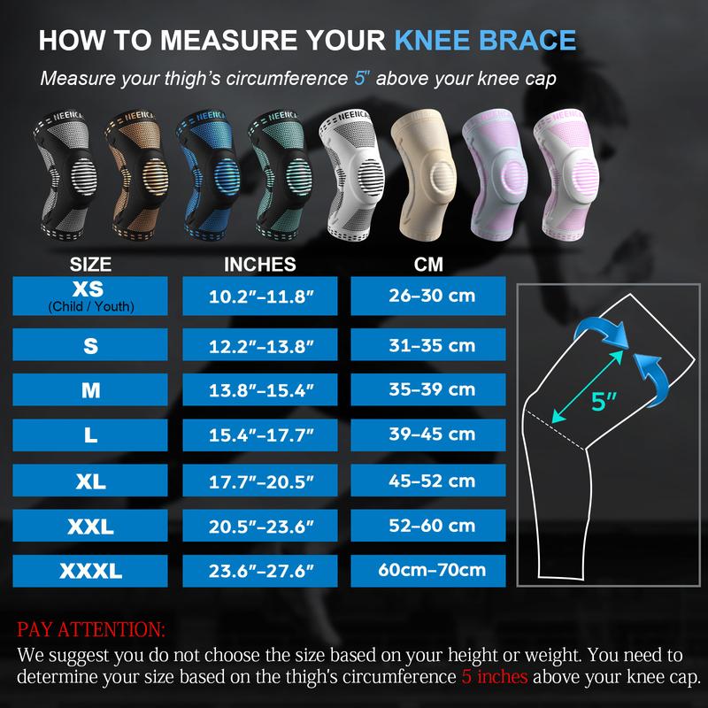 Sports Knee Sleeve for Runner, Workout, Gym, Basketball, Volleyball, Hiking Spicy Dill knee pain Breathable Sponge Knee Pads Tool volleyball tool basketball gear Leg Protector Leg Supporter Knee brace