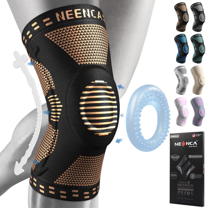 Sports Knee Sleeve for Runner, Workout, Gym, Basketball, Volleyball, Hiking Spicy Dill knee pain Breathable Sponge Knee Pads Tool volleyball tool basketball gear Leg Protector Leg Supporter Knee brace