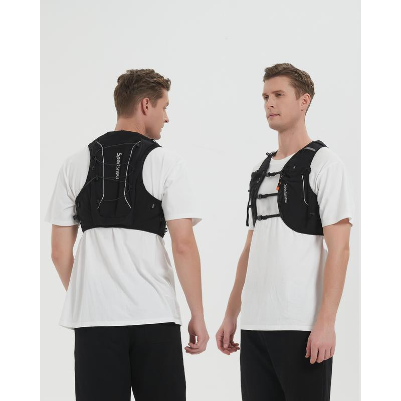 Sportsnew Running Vest for Women Men, Lightweight 10L Hydration Backpack with Waterproof Phone Pocket, 2L Water Bladder or 500ml Soft Flasks, Breathable Pack for Hiking Trail Running Cycling Marathon Outdoor