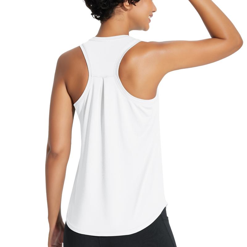 2025 Women's Workout Tank Top Racerback Tops Sleeveless Running Shirts Golf Outfits Loose Fit Yoga Athletic Gym Sports Tennis Workout Top Casual Lounge Everyday Wear