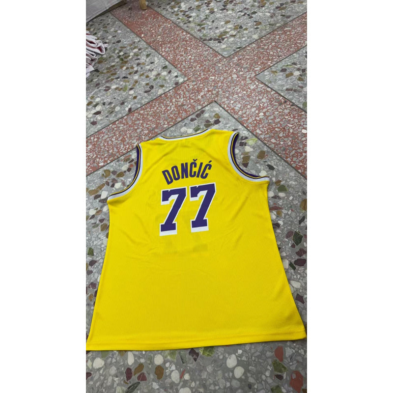 Men's Figure Embroidered Basketball Jersey, 1 Count Loose Sleeveless Vest, Breathable Comfortable Sports Jersey for Training & Outdoor Activities, Sport Outdoor Clothes