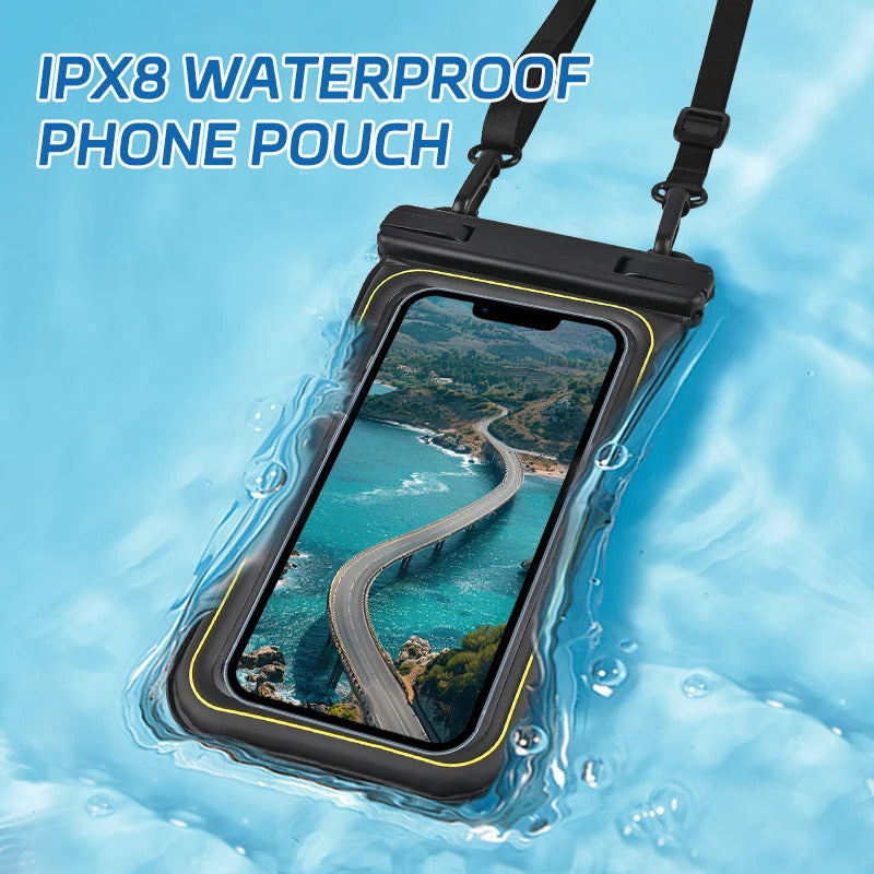 Upgrade Sponge Waterproof Phone Bag Universal Crossbody Swimming Surfing Storage Pouch