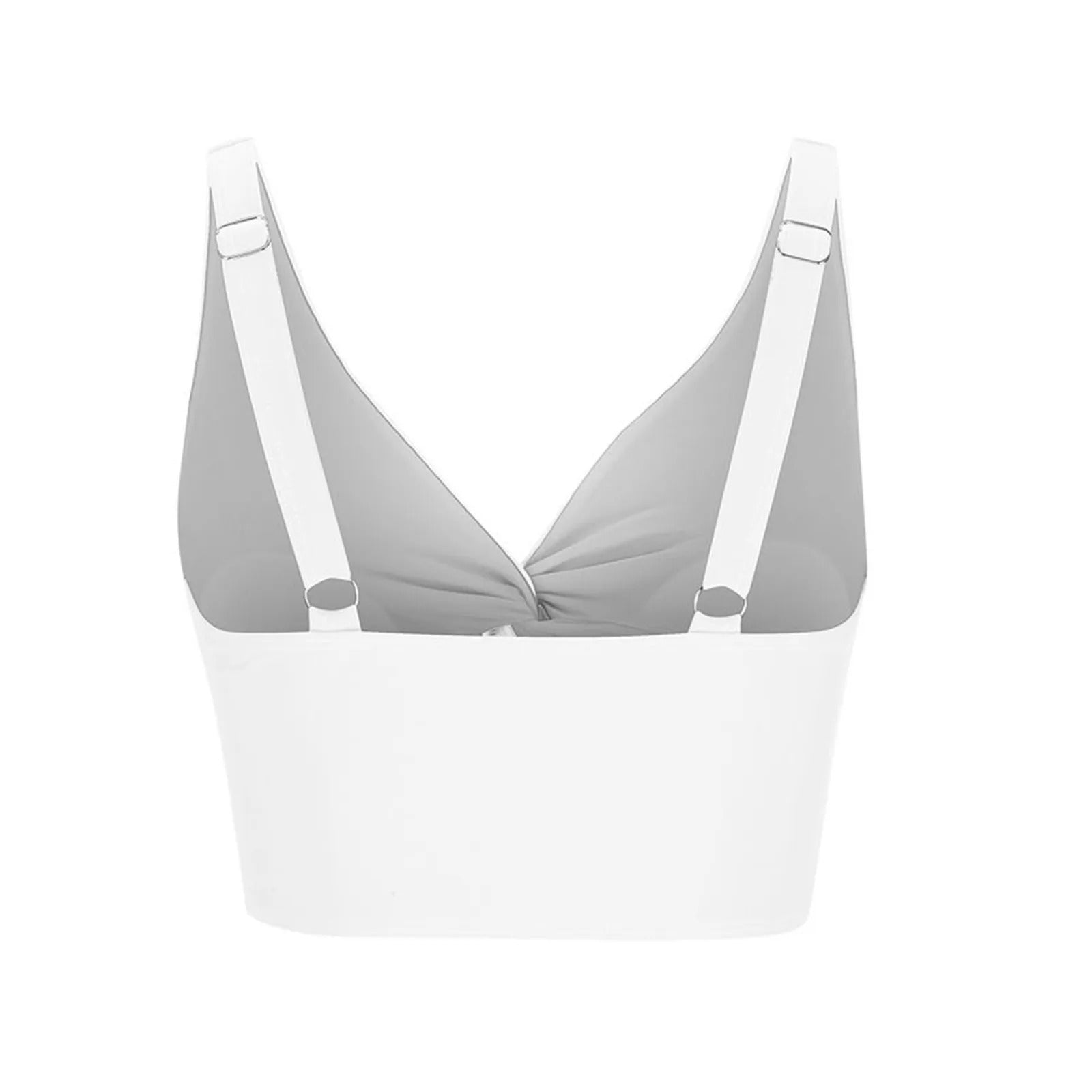 Women'S Swimsuit Top Solid Colour Bikini Swimsuit Fashion Gathering Push Up Tankini Swimsuit Sexy Backless Cross Strap Bikini