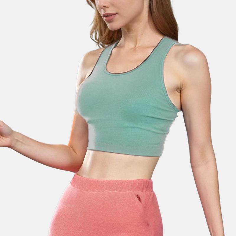 Pro-Fit Seamless 2 pieces  Cross-back sports bra, Comfortable, Support, Stretchy, Summer Outfits, everyday bra, Women Workout Clothes, Activewear 32678