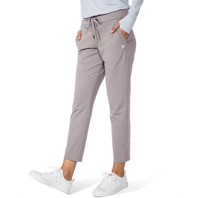 Women's Pants with Deep Pockets 7/8 Sporty Skinny Bottoms Stretch Ankle Sweatpants Solid Tracksuits