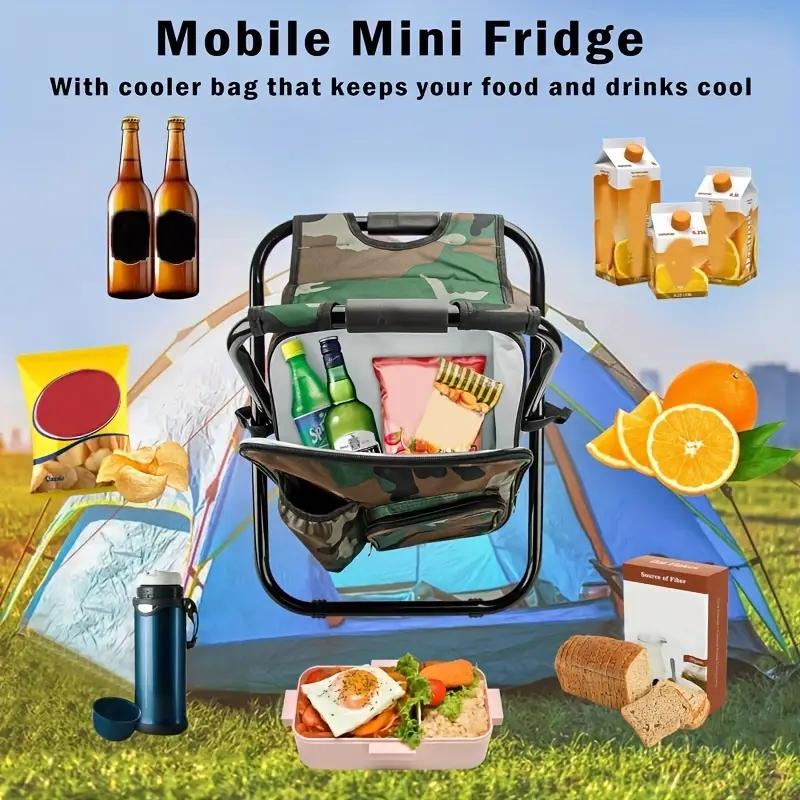 Foldable Camping Chair Backpack, Multifunctional Travel & Fishing Equipment, Outdoor Camping Furniture for Hiking, Beach & Hunting