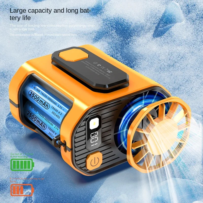 New waist-mounted fan cooling high-temperature outdoor work room welding site portable waist-mounted fan