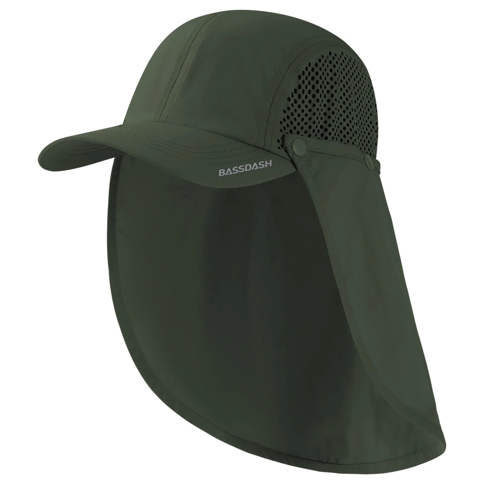 50+ Foldable Fishing Hat Baseball Cap with Removable Neck Flap Portable for Men Women Golf Hiking