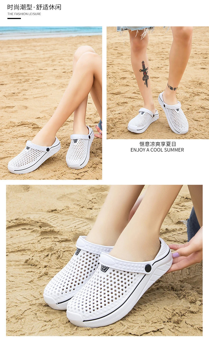 Sandals for Women Men Breathable Beach Shoes Fashion Garden Clog Aqua Shoes Trekking Wading  Size 36-45