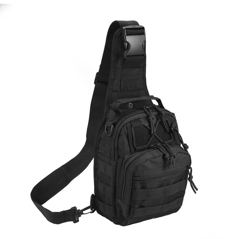 Tactical Compact EDC Shoulder Sling Bag for Men - Crossbody and Chest Pack for Travel, Camping, Trekking, Outdoor Sports - Adjustable Multifunction Durable dealsforyoudays