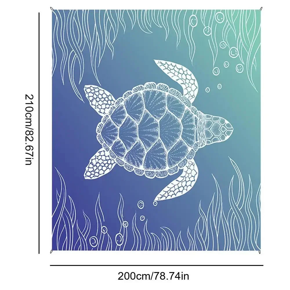 Waterproof Beach Mat Sandproof Travel Mat Portable Lightweight Folding Camping Supplies for Outdoor Camping Hiking Picnic