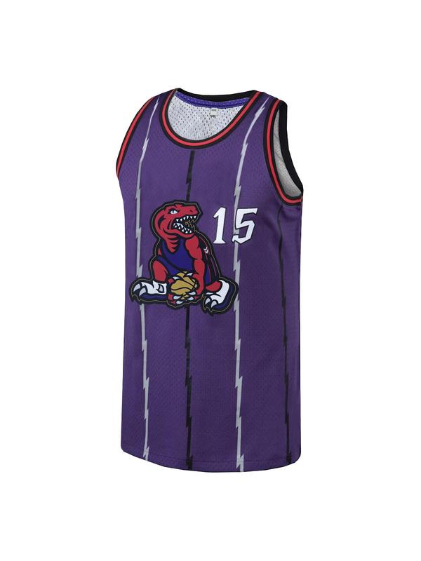 Men's Figure Embroidered Basketball Jersey, 1 Count Loose Sleeveless Vest, Breathable Comfortable Sports Jersey for Training & Outdoor Activities, Sport Outdoor Clothes