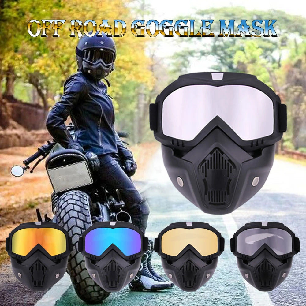 Outdoor Sport Windproof Mask Goggle HD Cycling Glasses Snowboard Eyewear Riding Motocross Summer UV Protection Sunglasses