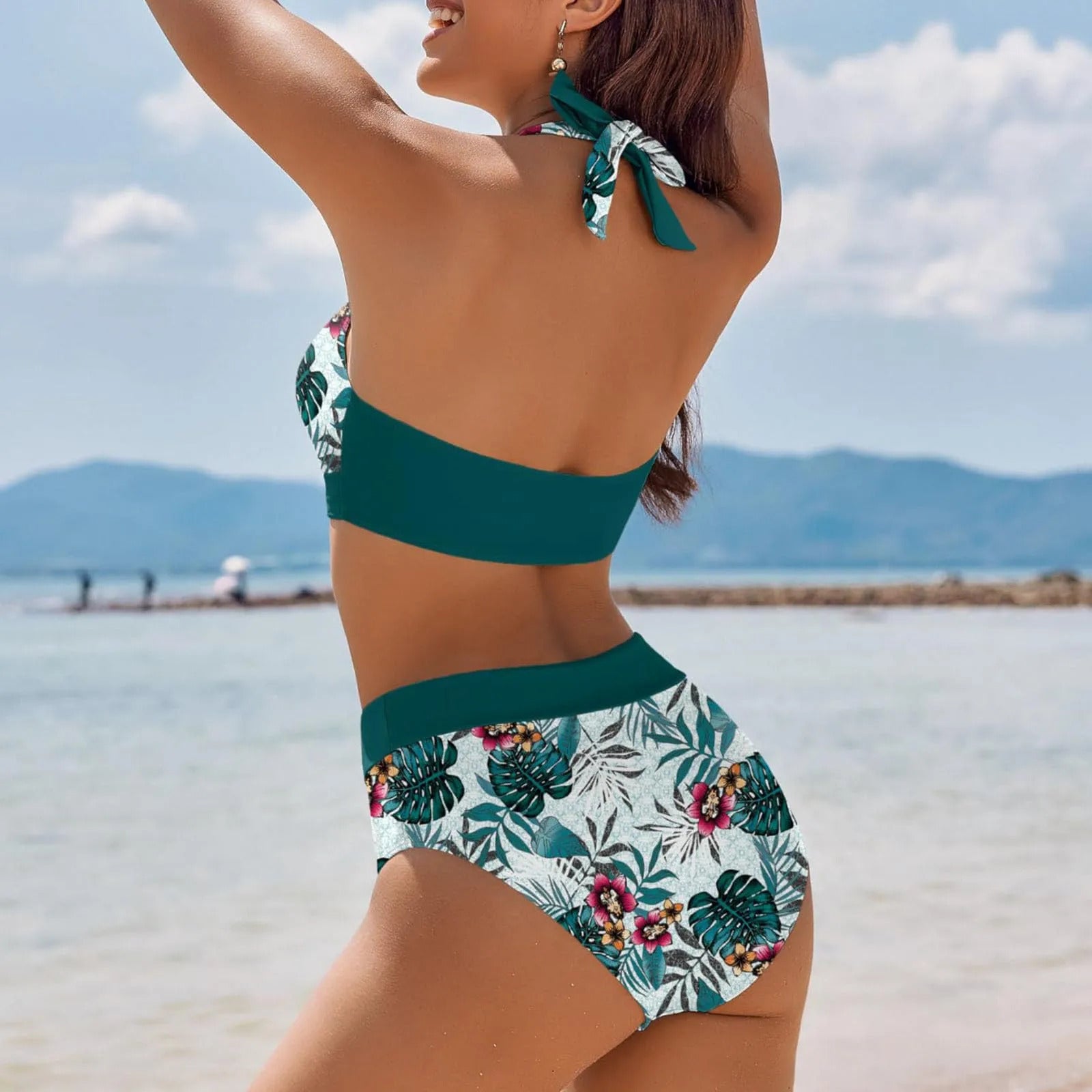 Bikini Push Up Swimwear Women Brazilain Biquinis Feminino 2024 Mujer Swimsuit Tanga Swimming Bathing Suit 2 Piece Set Mujer
