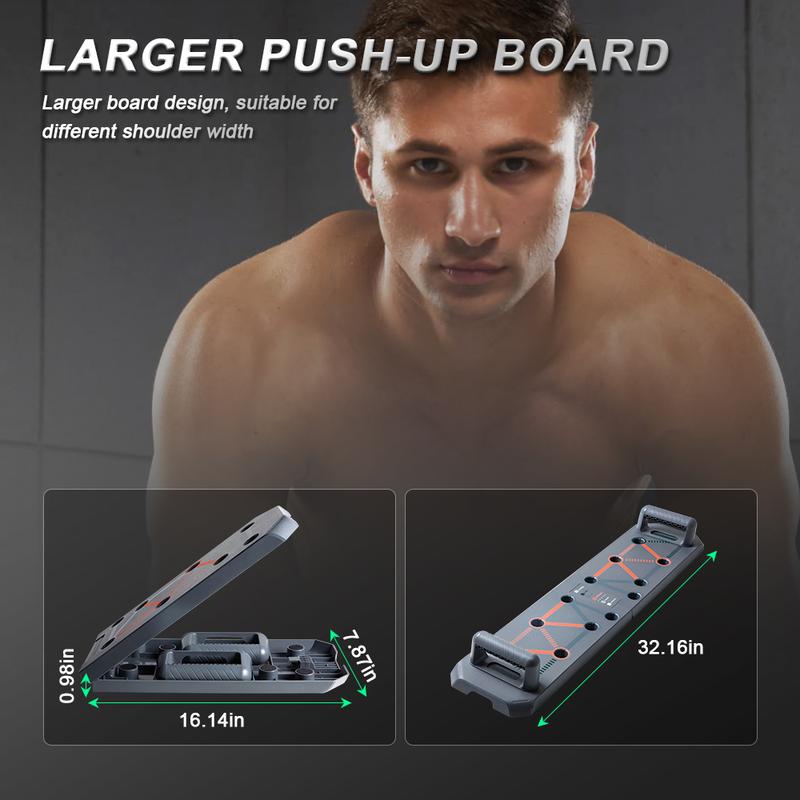 Push Up Board – Foldable Push Up Board for Men and Women, Push Up Handles with  Coded Combo Positions for Exercise – At Home Workout Equipment Men, Pushup Board