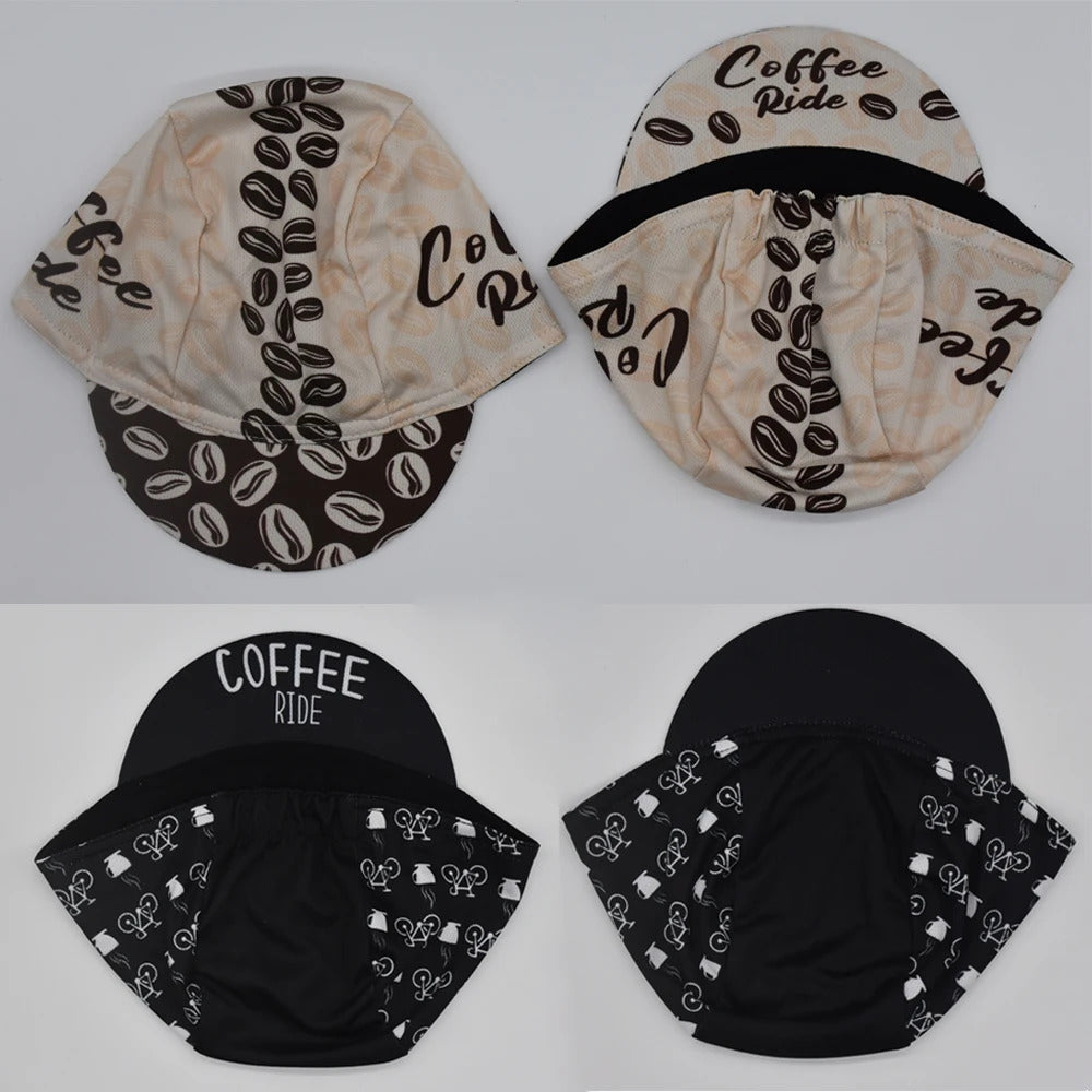 Coffee Ride and Beer Ride Cycling Hat Funny Road Bicycle Cap Donut Bike Headwear Men and Women Gorra Ciclismo