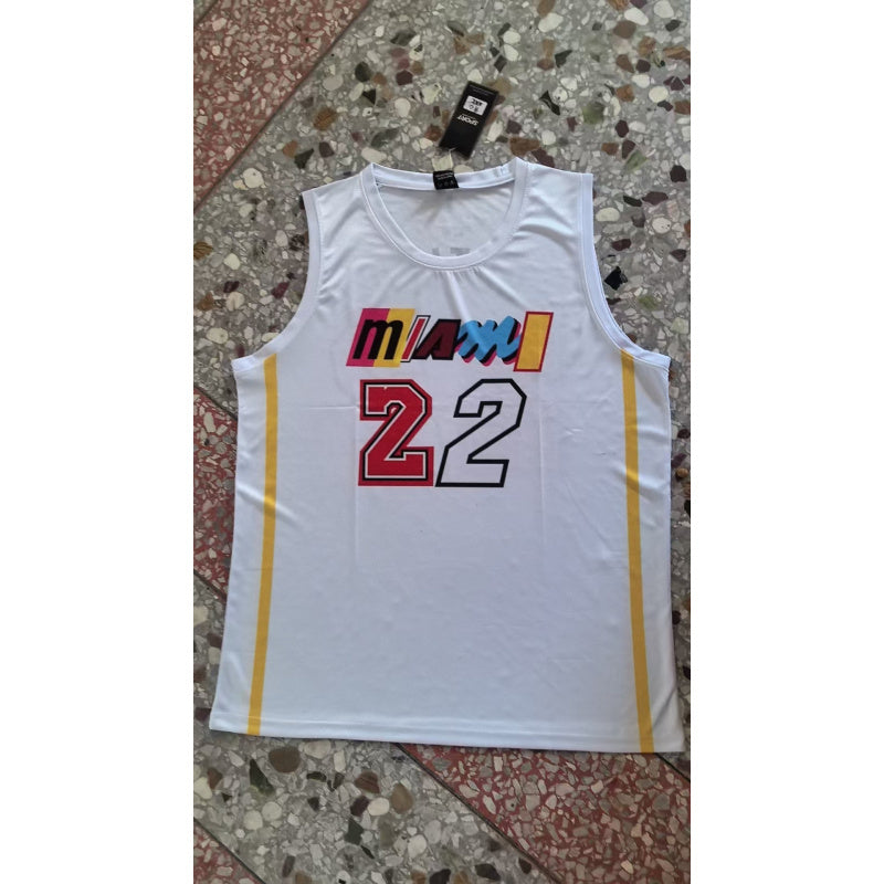 Men's Figure Embroidered Basketball Jersey, 1 Count Loose Sleeveless Vest, Breathable Comfortable Sports Jersey for Training & Outdoor Activities, Sport Outdoor Clothes