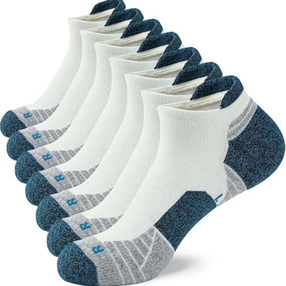 Men's Colorblock Striped Print Ankle Socks,7 Pairs ,Casual Moisture Wicking Low Cut Socks,Soft Comfy Breathable Socks for all Athletic Running
