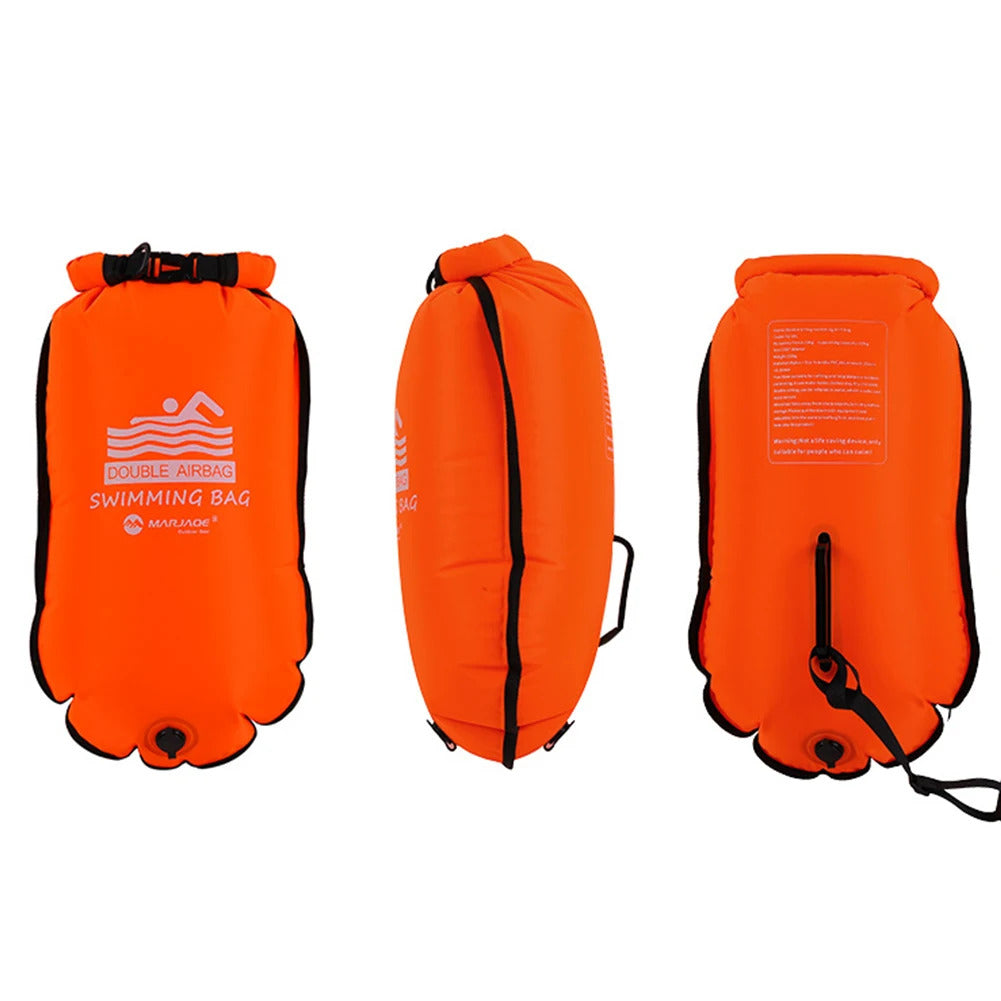 PVC Bucket Inflatable Open Swimming Buoy Tow Float Dry Bag Waterproof Kayaking Boating Swimming Water Sports Bag