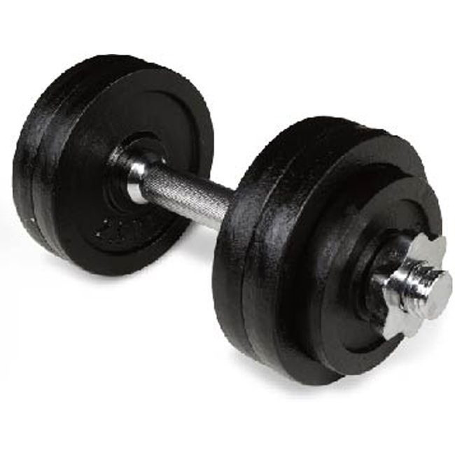 Adjustable 20kg Black Painting Dumbbell set for men fitness training home gym workout UV11106