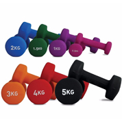Round Head for sale 1 2 3 4 5 kg lb weights OEM of Neoprene Dipping Dumbbell UV10201 