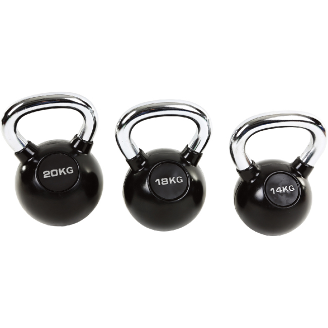 Cast Iron Rubber Kettlebells for home weight lifting UV12601